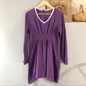 Athleta Lightweight Purple Gauzy Swim Cover Up